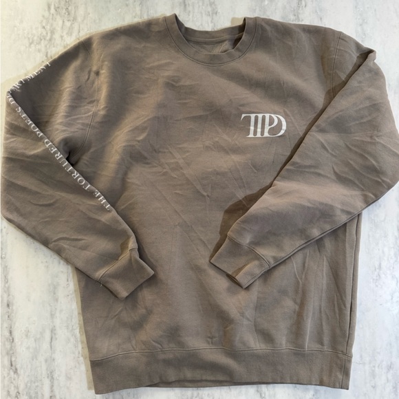Taylor Swift Sweaters - Taylor Swift TTPD Size Large Album Sweatshirt